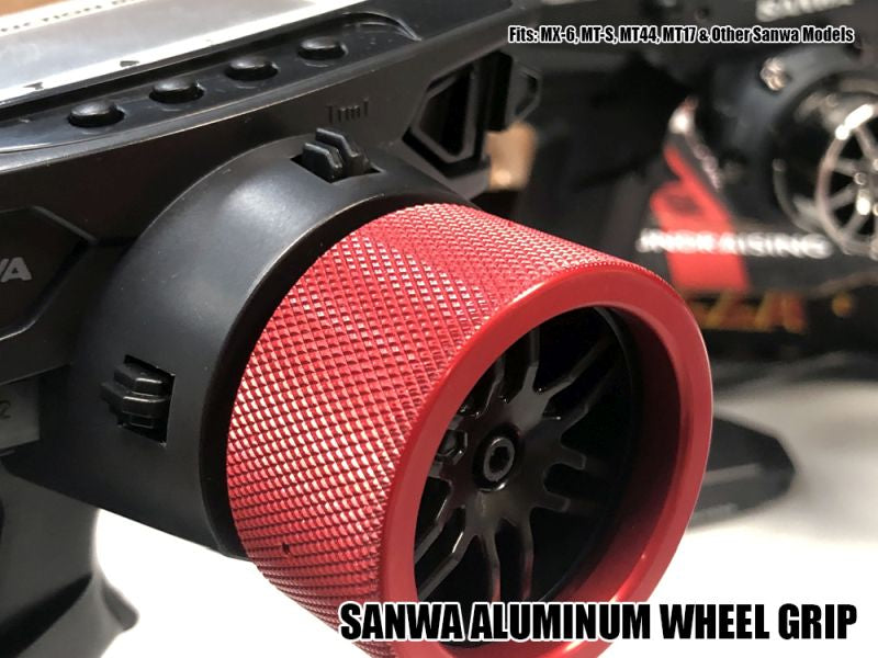 Scale Reflex Wheel Grip / Sanwa / Red RC Upgrade Part
