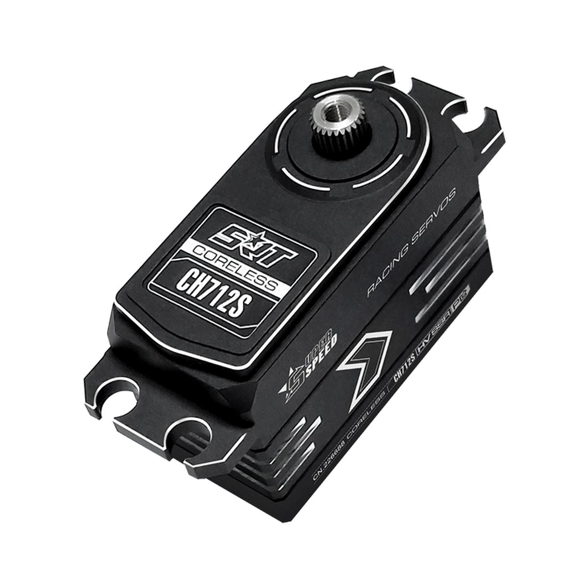 SRT High-Voltage Coreless Digital Servo for 1/10 On-Road Touring, Drift & Race RC Cars, 175.0 oz-in, 0.049 sec @ 8.4V