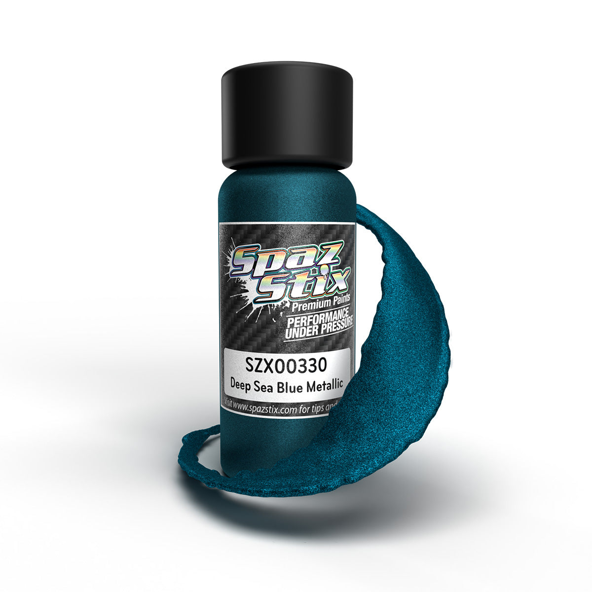 Spaz Stix Deep Sea Blue Metallic Airbrush Ready Paint 2oz