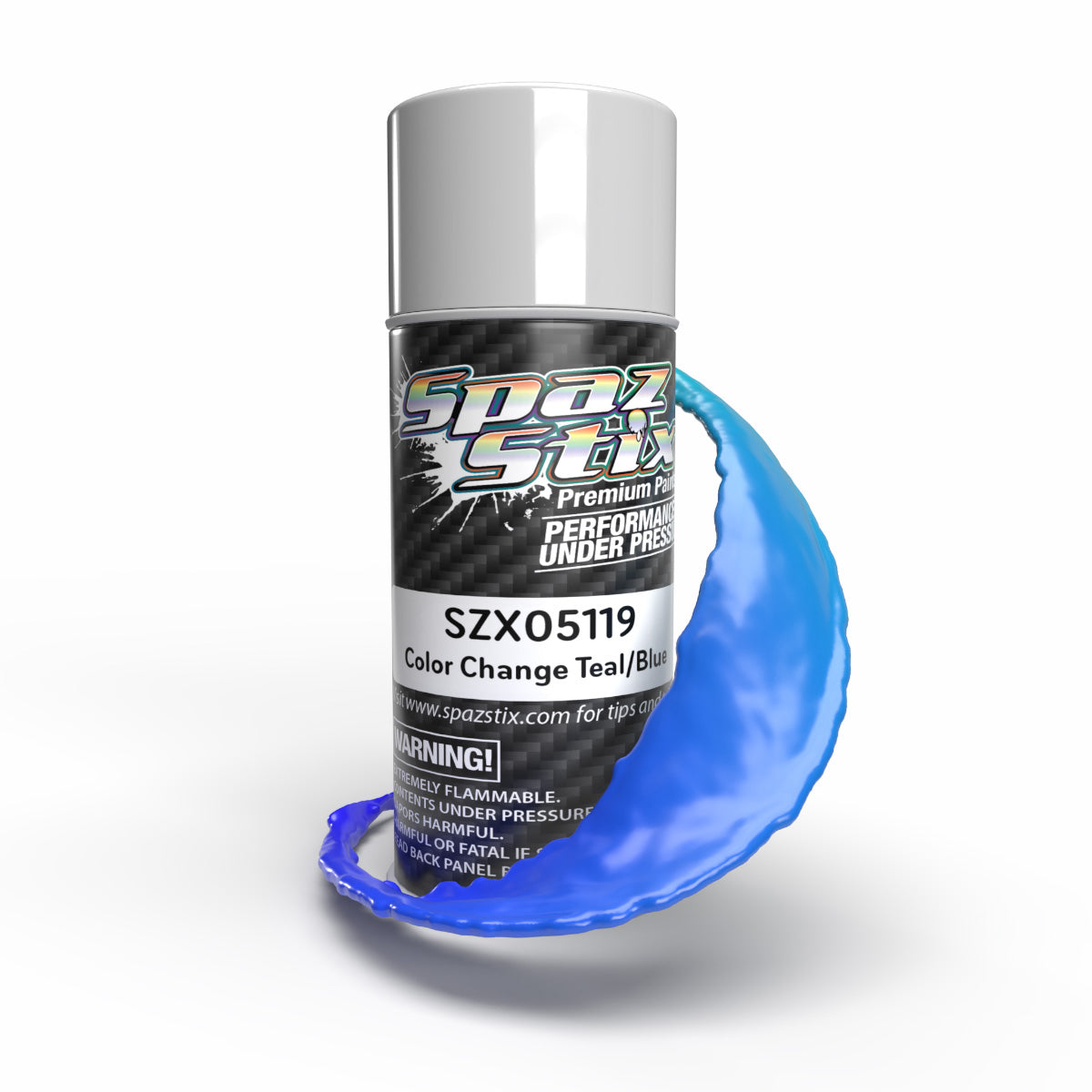 Spaz Stix Color Change Aerosol Paint, Teal/Blue, 3.5oz Can 05119