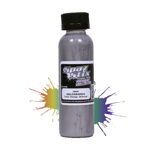 Spaz Stix Color Change Holographic Airbrush Paint 2oz - Rainbow Effect RC Paint
