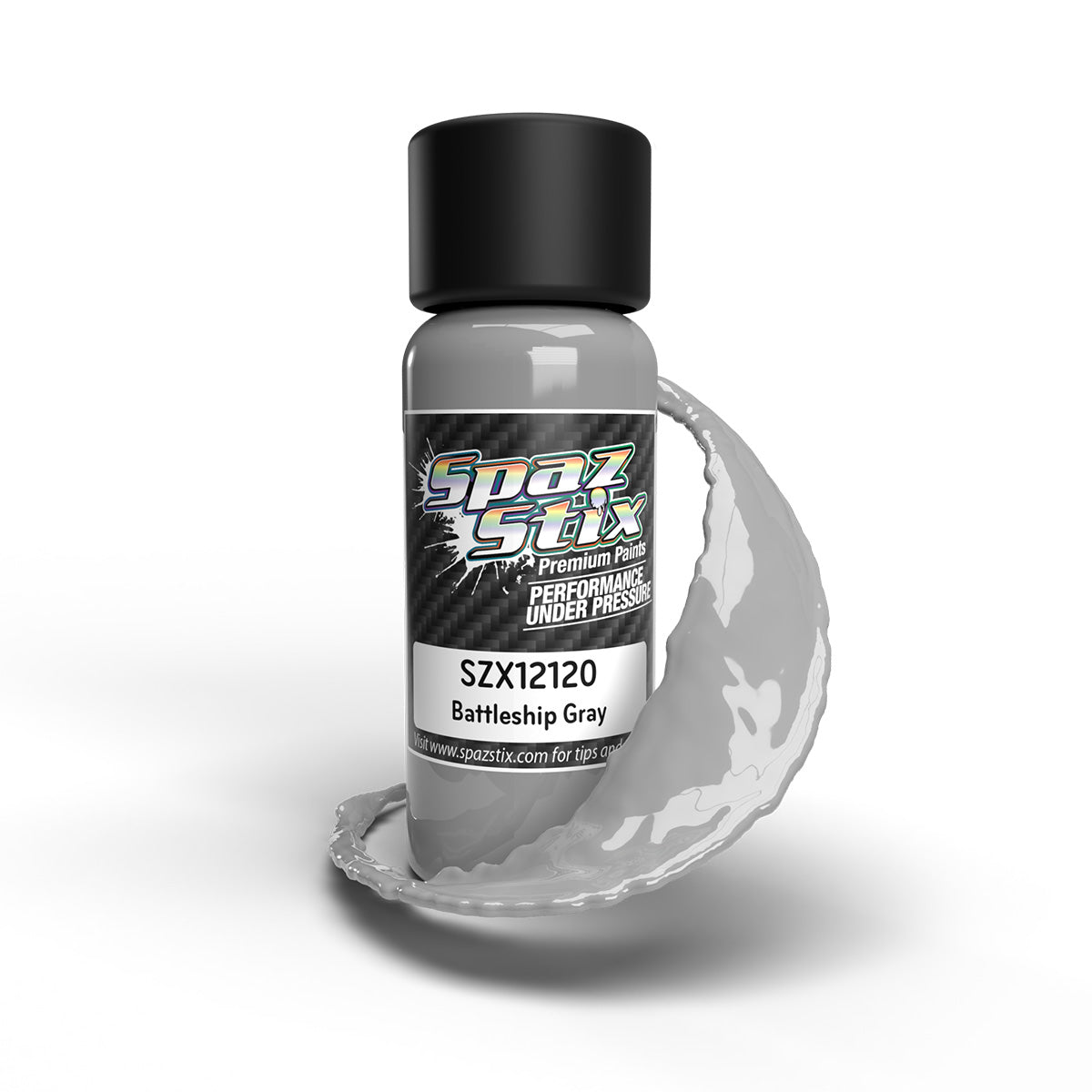 Spaz Stix Battleship Gray Airbrush Ready Paint 2oz Bottle