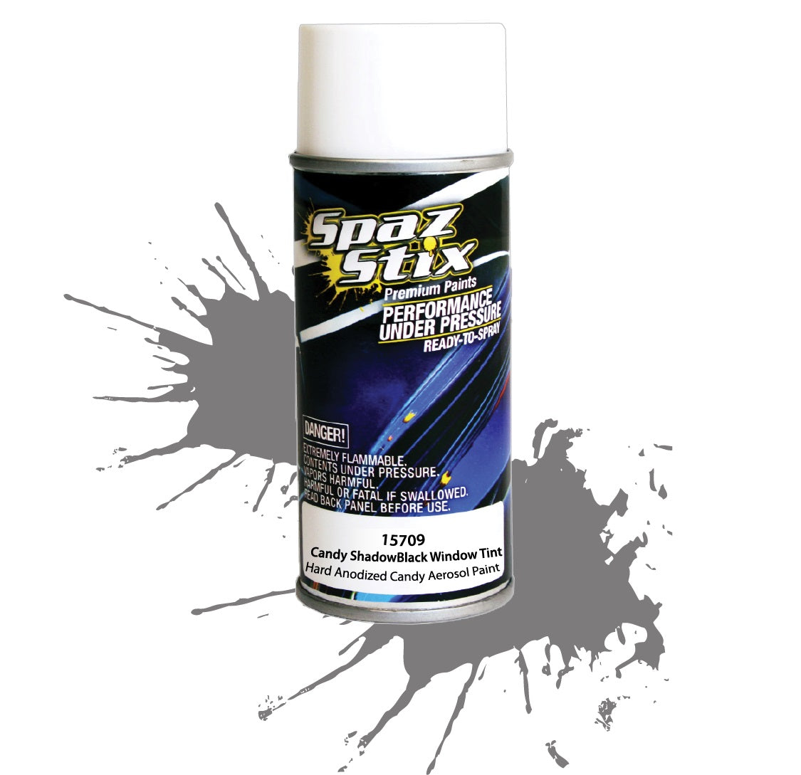 Spaz Stix CANDY BLACK WINDOW TINT/ SHADOW AEROSOL PAINT 3.5OZ Default Title