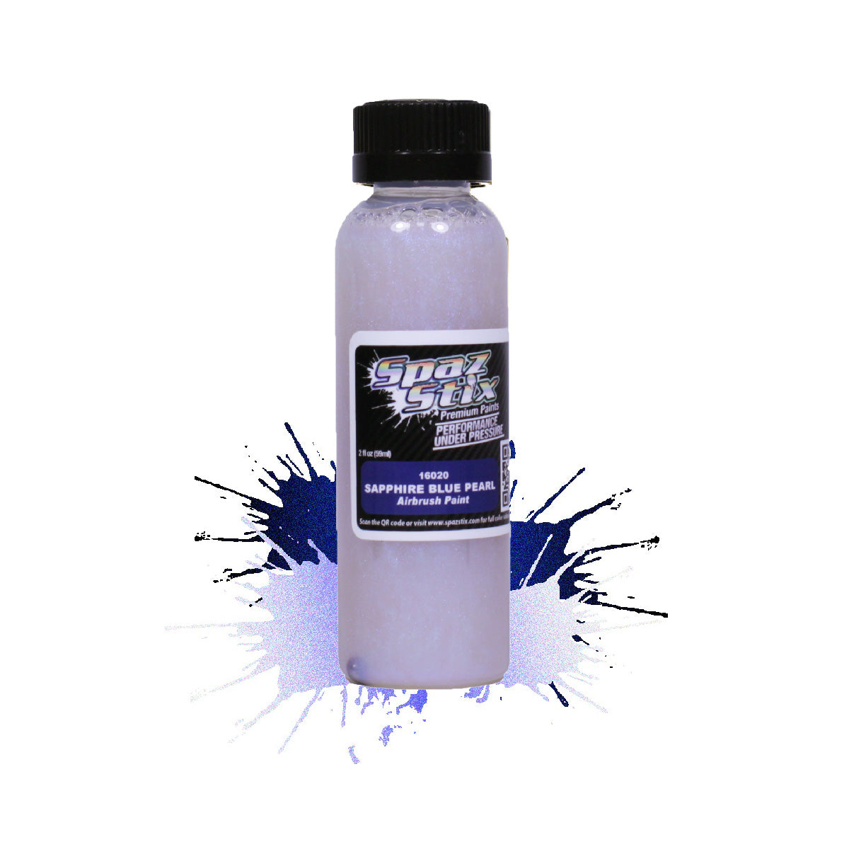 Spaz Stix SAPPHIRE BLUE PEARL AIRBRUSH (BOTTLE) Default Title