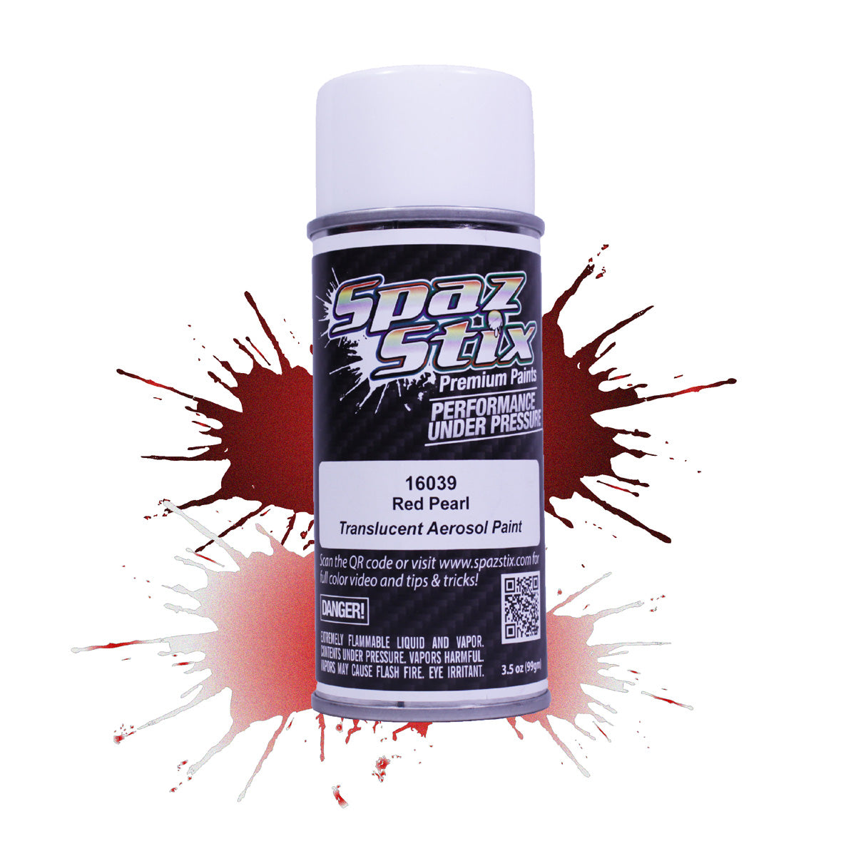 Spaz Stix Red Pearl Aerosol Paint 3.5oz - Iridescent RC Body Paint