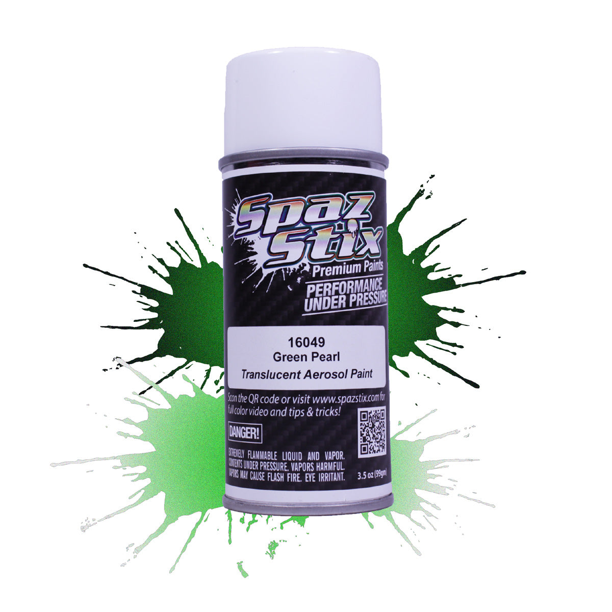 Spaz Stix Green Pearl Aerosol Paint 3.5oz - Iridescent RC Body Paint