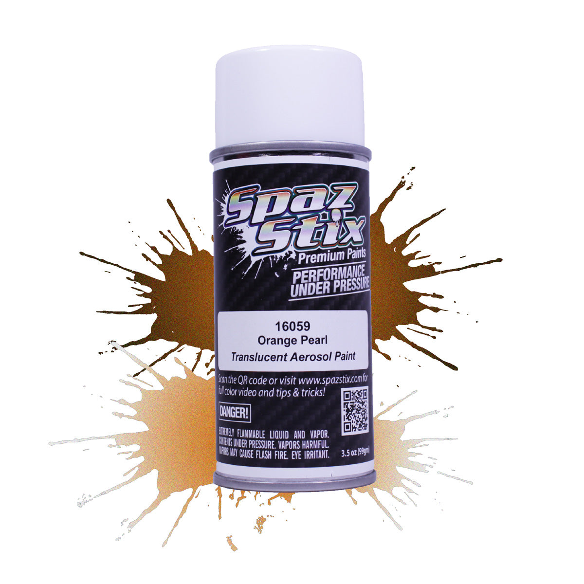 Spaz Stix Orange Pearl Aerosol Paint 3.5oz - Iridescent RC Body Paint