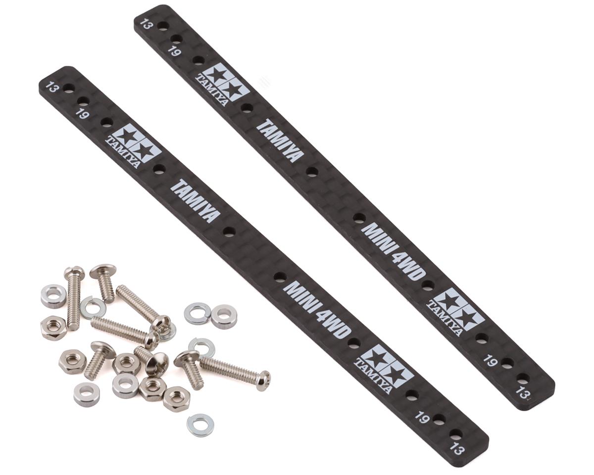Tamiya Mini 4WD HG Carbon Reinforcing Plate Set for 13/19mm Rollers