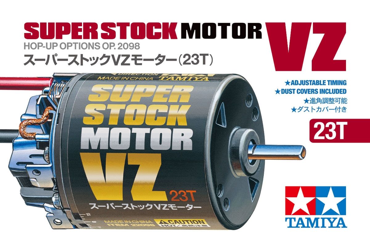 Tamiya RC Super Stock Motor VZ 23T High-RPM Brushed 540 Performance Upgrade