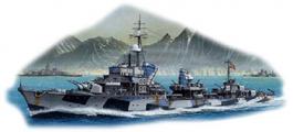 Tamiya 1/700 German Destroyer Z Class Z37-39 Project Barbara Plastic Model Kit (2 Ships)
