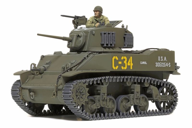 Tamiya 1/48 US Light Tank M5A1 Stuart Late WWII Model Kit