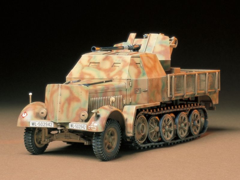 Tamiya 1/35 German Sd.Kfz.7/2 Half-Track 3.7cm Flak 37 AA Gun Model Kit