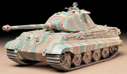Tamiya 1/35 German King Tiger Porsche Turret Heavy Tank Plastic Model Kit