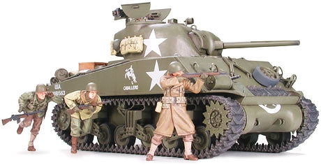 Tamiya 1/35 US M4A3 Sherman 75mm Medium Tank Plastic Model Kit