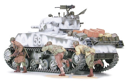 Tamiya 1/35 US M4A3 Sherman 105mm Howitzer Assault Support Tank Plastic Model Kit