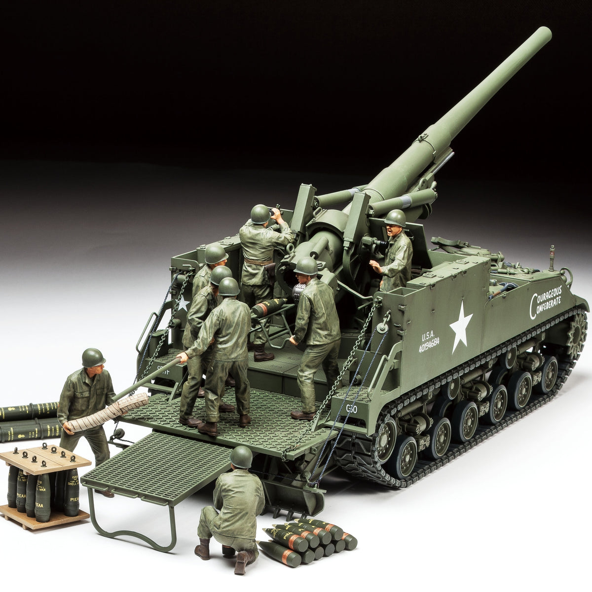 Tamiya 1/35 US M40 Self-Propelled 155mm Gun Big Shot Plastic Model Kit