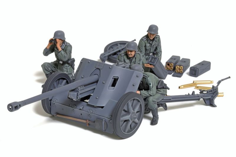 Tamiya 1/35 German 5cm Anti-Tank Gun Pak 38 WWII Model Kit with Crew
