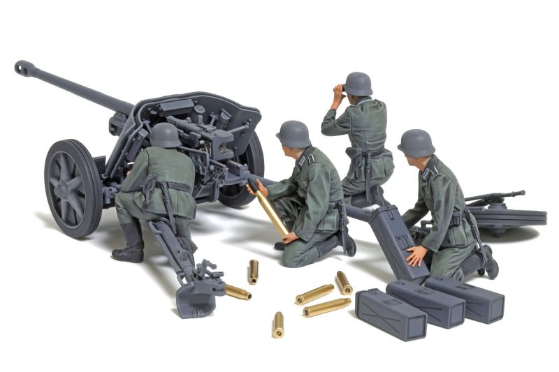 Tamiya 1/35 German 5cm Anti-Tank Gun Pak 38 WWII Model Kit with Crew