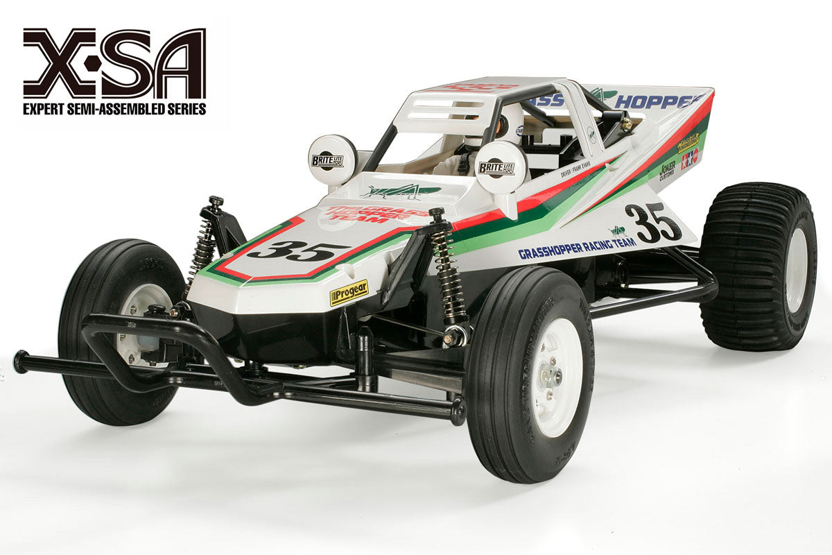 Tamiya X-SA Grasshopper Expert-Semi-Assembled RC Buggy - 1/10 Scale 2WD Off-Road