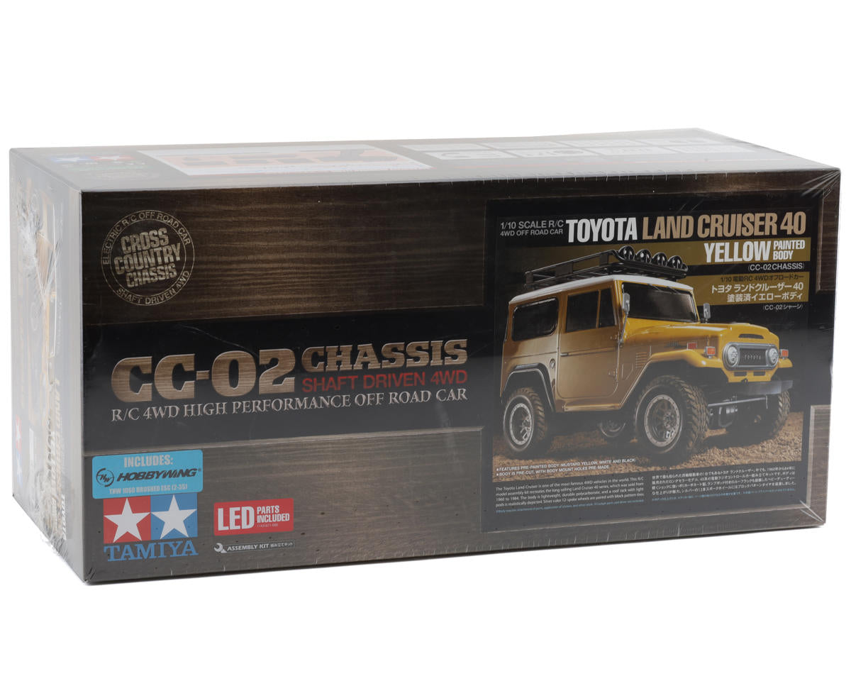 Tamiya 1/10 RC Toyota Land Cruiser 40 w/CC-02 Chassis, Yellow 47490-A