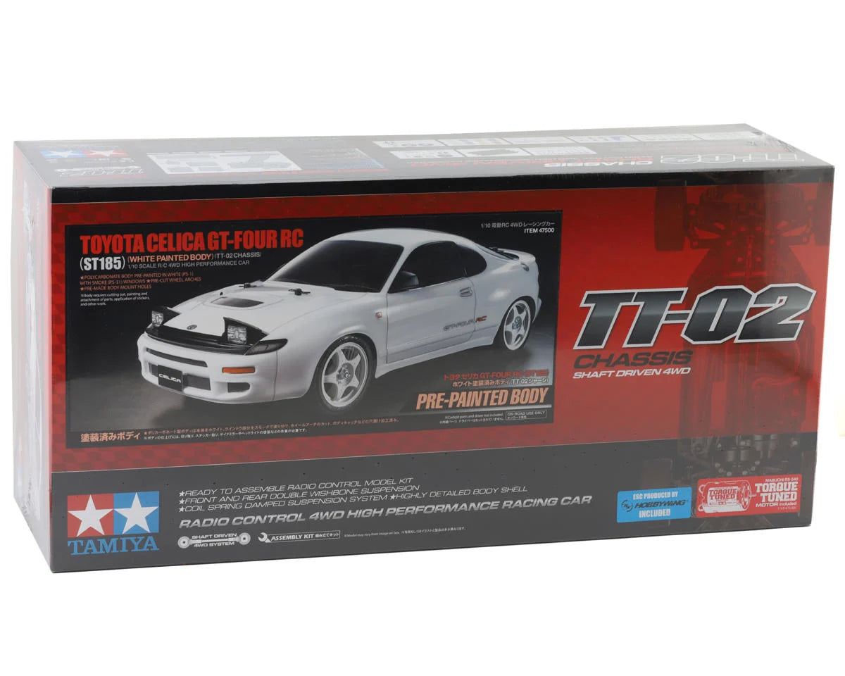 Tamiya TT‑02 Toyota Celica GT‑Four ST185 1/10 4WD Electric Touring Car Kit w/ Pre‑Painted Body