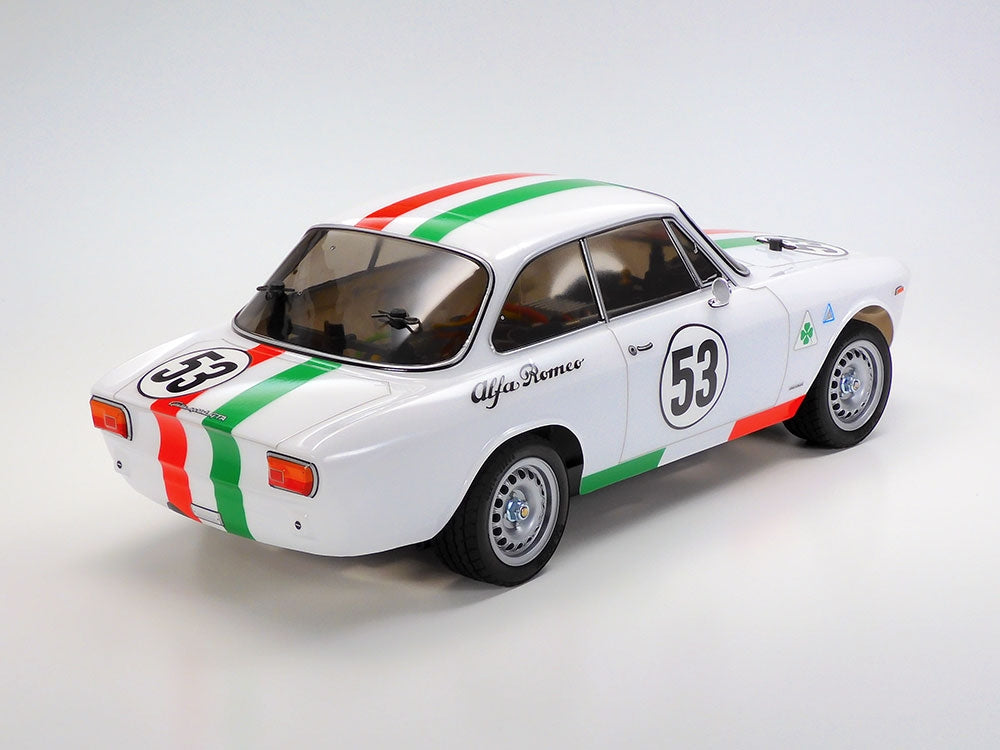 Tamiya RC 1/10 Touring Car Alfa Romeo Giulia Sprint, MB-01 GTA White Painted Body 47501