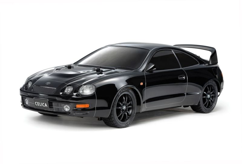 Tamiya Toyota Celica GT-Four ST205 1/10 Scale 4WD Touring Car RC Kit Black Pre-Painted Body (TT-02 Chassis) Limited Edition