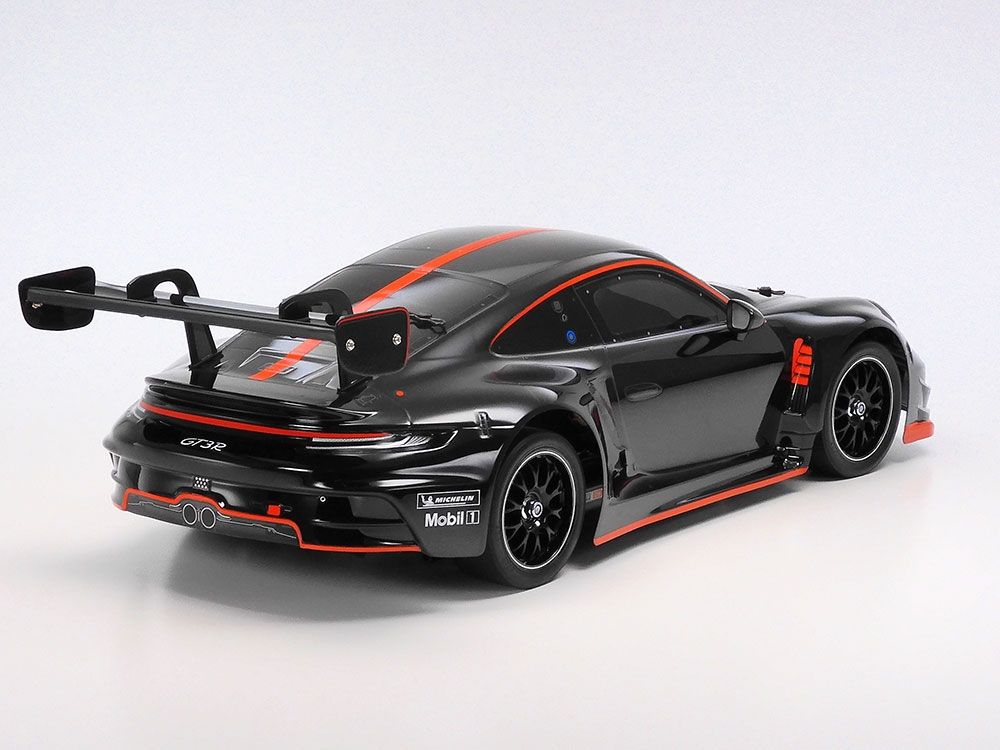 Tamiya 1/10 R/C Porsche 911 GT3 R (992) Black Painted Body TT-02 47512