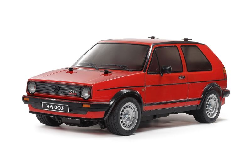 Tamiya 1/10 R/C Volkswagen Golf II GTI 16V (Red Painted Body) 47516