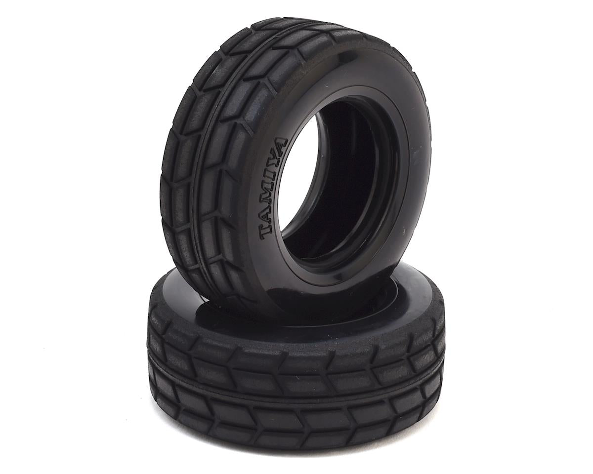 Tamiya On-Road Racing Truck Tires 70mm for MAN TGS Semi-Trucks (2pcs)