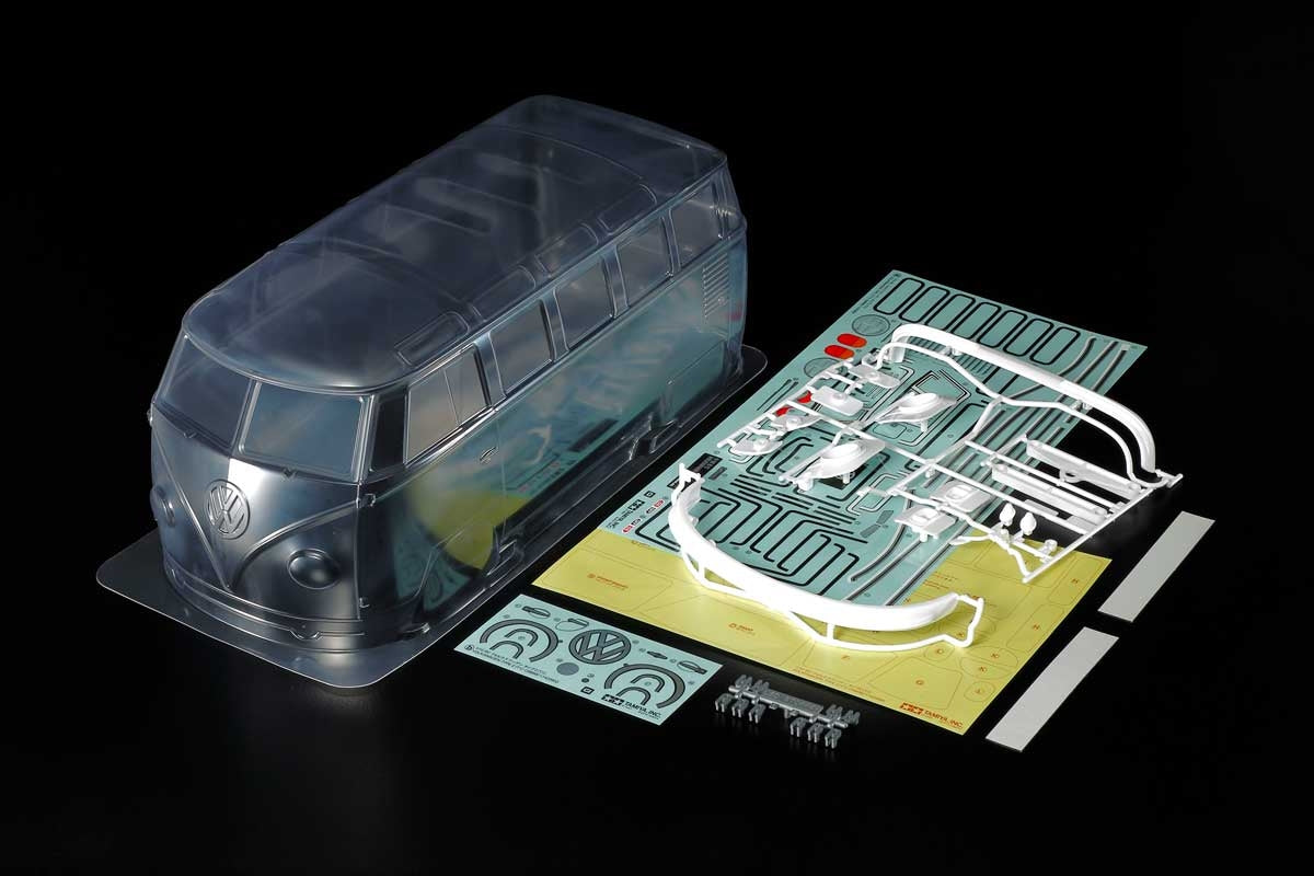 Tamiya Volkswagen Type 2 T1 Bus Clear Body Set 1/10 Scale M-Chassis