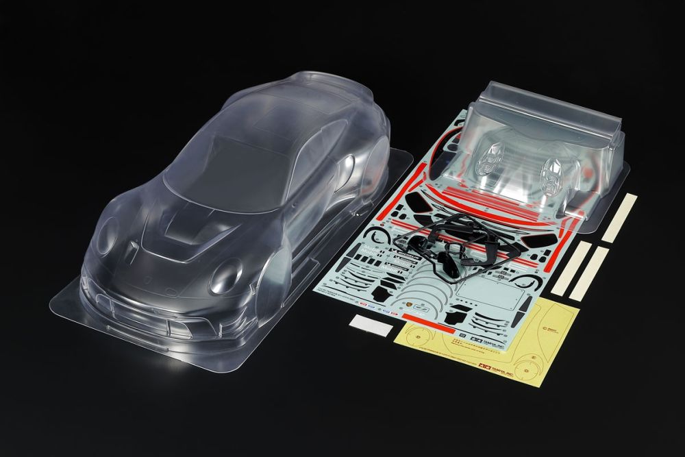 Tamiya 1/10 RC Porsche 911 GT3 R 992 Clear Body Set for TT-02