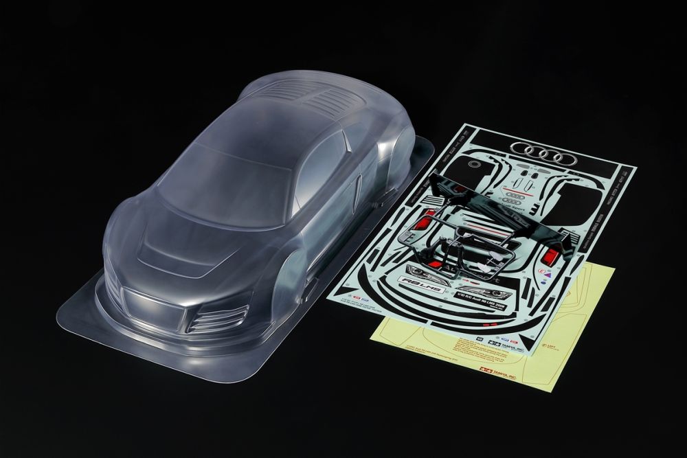 Tamiya 1/10 RC Audi R8 LMS 2008 GT Racing Clear Body Set Shell