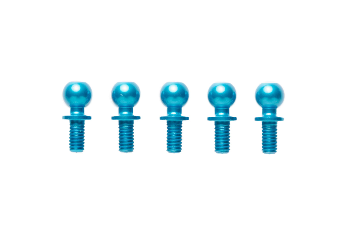 Tamiya 5x5mm Aluminum Hex Head Ball Connector Blue Anodized (5pcs)