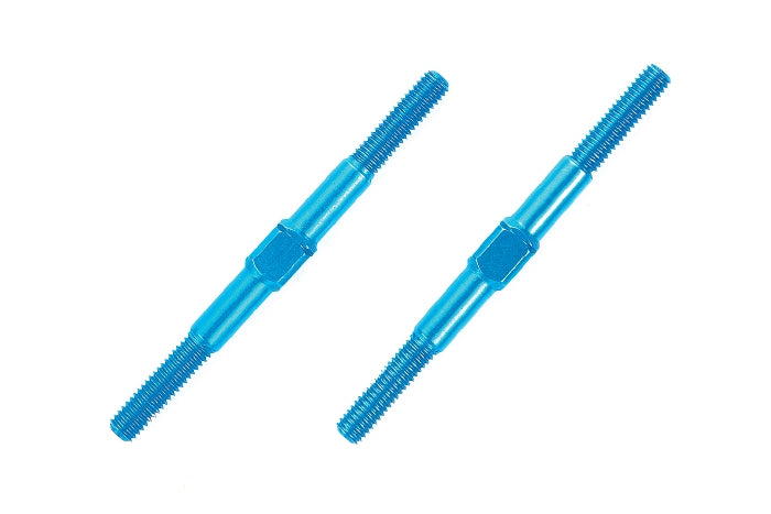 Tamiya Aluminum Turnbuckle Shaft 3x42mm Blue Anodized (2pcs)