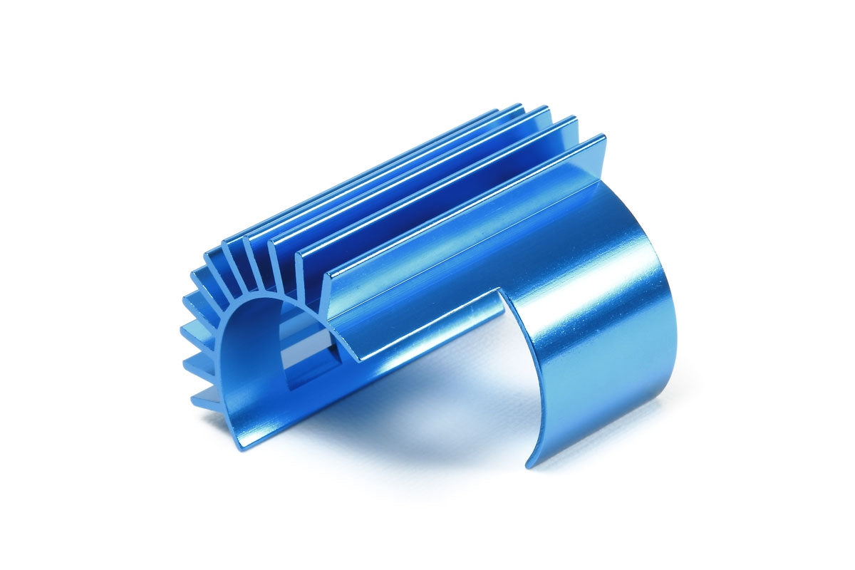 Tamiya TT-02 Aluminum Motor Heat Sink Blue Anodized Cooling Upgrade