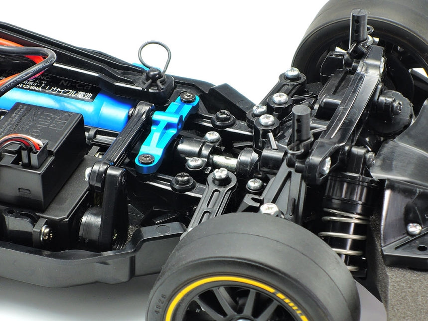 Tamiya TT-02 Aluminum Steering Bridge Blue Anodized Upgrade