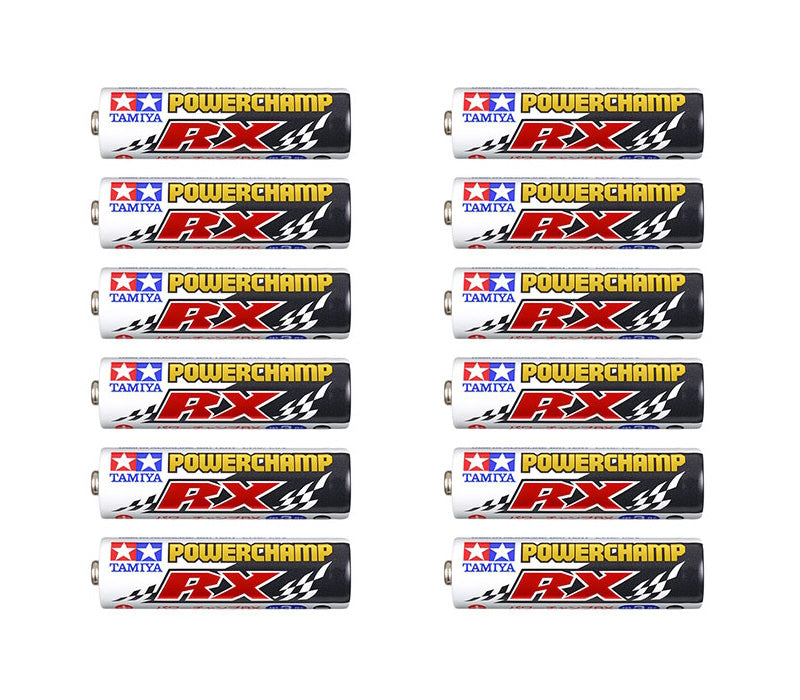 Tamiya Powerchamp RX AA Alkaline Batteries 12-Pack
