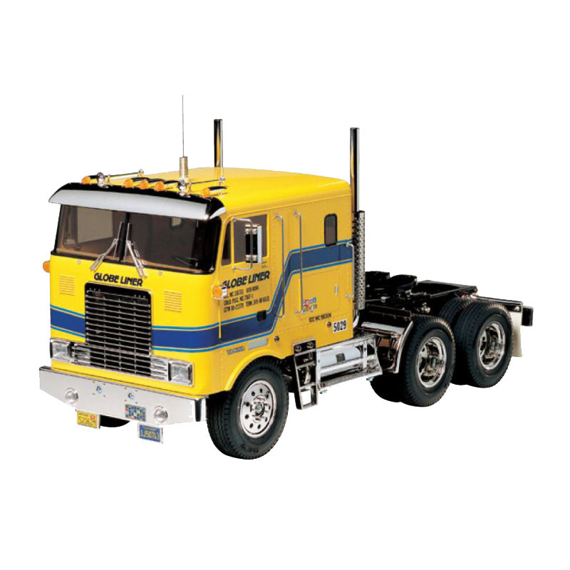 Tamiya Globe Liner RC Semi Truck Kit - 1/14 Scale 3-Speed Cab-Over Tractor