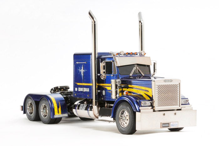 Tamiya Grand Hauler RC Semi Truck Kit - 1/14 Scale 3-Speed Dual Rear Axle Tractor