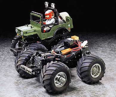 Tamiya Wild Willy 2000 1/10 Scale WR-02 Chassis 2WD Wheelie Monster Truck RC Kit