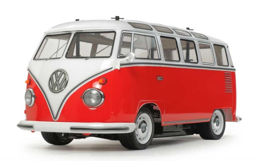 Tamiya Volkswagen Type 2 T1 Bus 1/10 Scale RWD On-Road RC Kit M-06 Chassis - Classic VW Van 23-Window