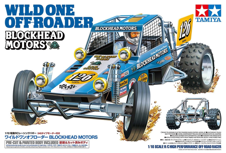 Tamiya Wild One Off-Roader Blockhead Motors Limited Edition RC Buggy Kit - 1/10 Scale 2WD