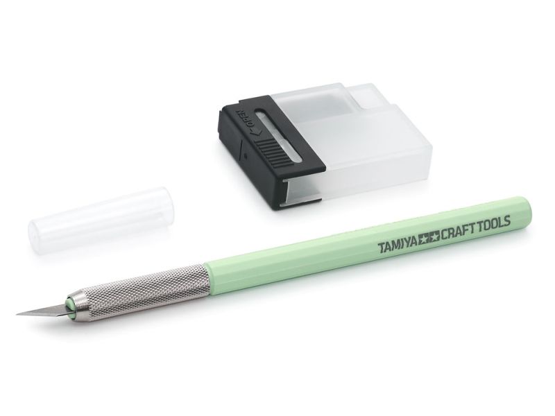 Tamiya Modelers Knife Mint Green Edition Precision Cutting Tool