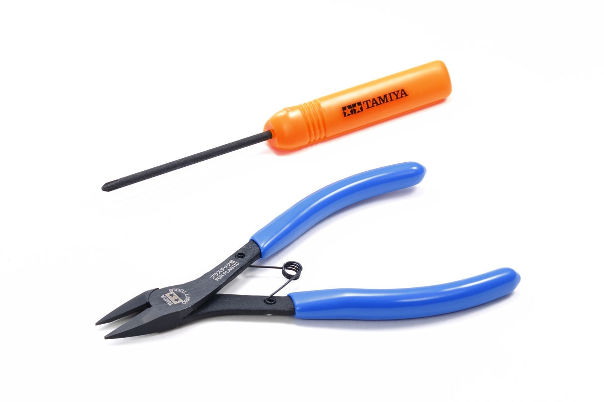 Tamiya Mini 4WD Tool Set Side Cutters and Screwdriver