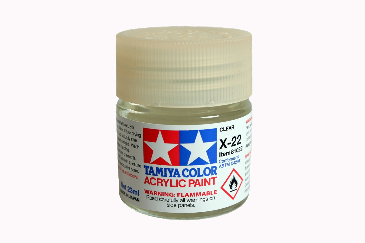 Tamiya X-22 Clear Gloss Acrylic Model Paint 23ml