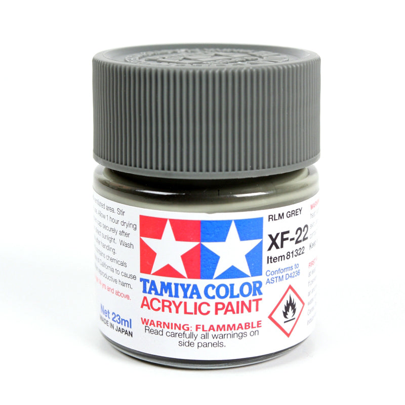 Tamiya XF-22 RLM Grey Flat Acrylic Model Paint 23ml