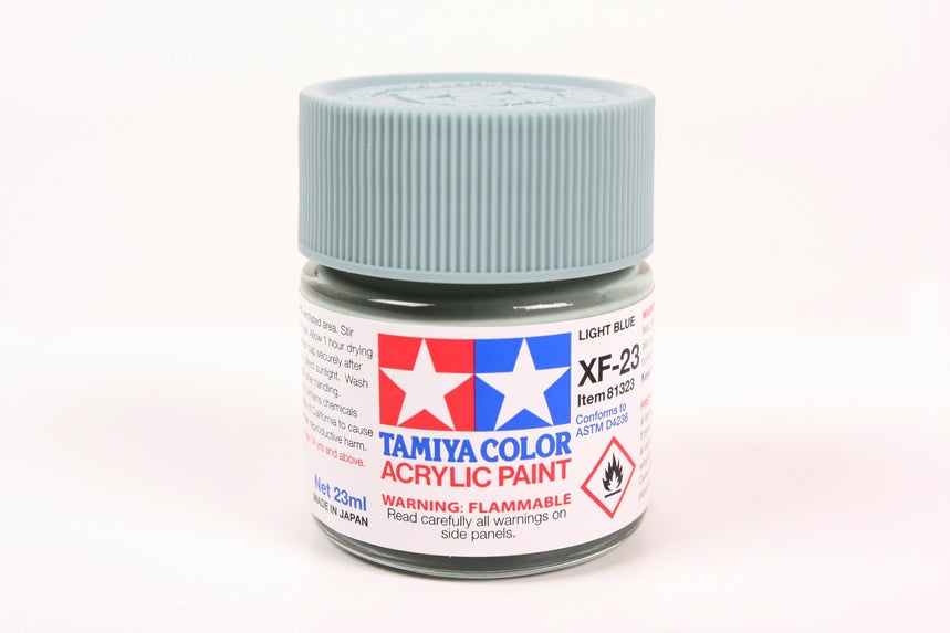 Tamiya XF-23 Light Blue Flat Acrylic Model Paint 23ml