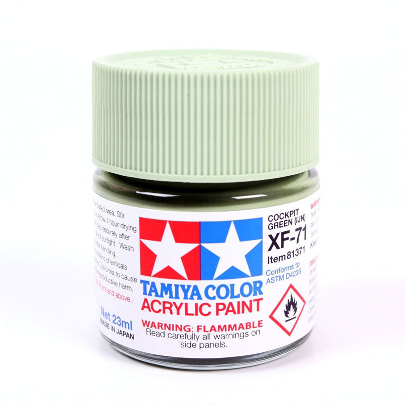 Tamiya XF-71 Cockpit Green Flat Acrylic Model Paint 23ml