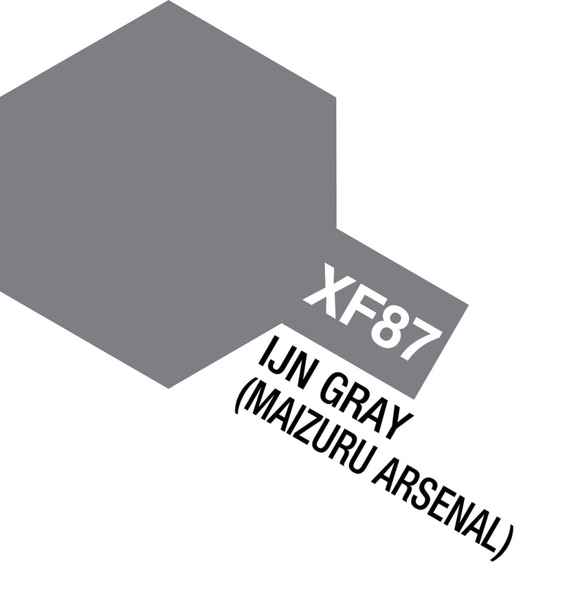 Tamiya XF-87 IJN Gray Acrylic Paint 10ml - Japanese Navy Maizuru Gray
